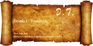 Dombi Tessza névjegykártya